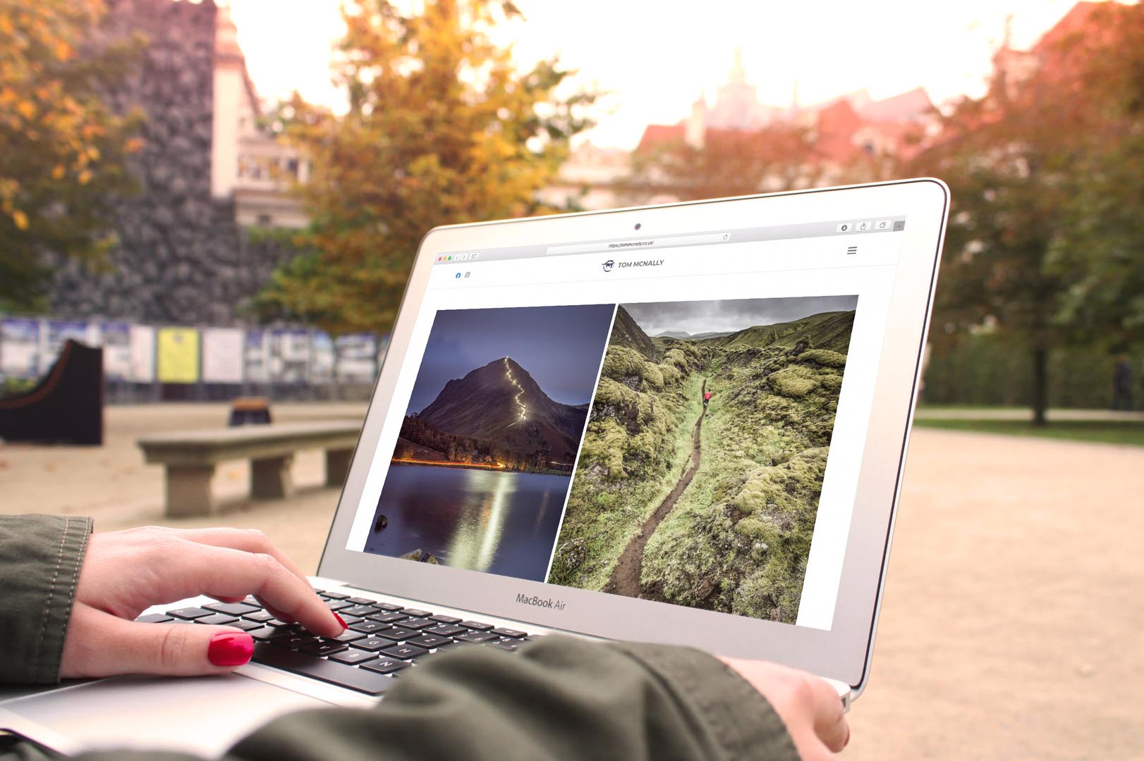 Tom McNally weddings - website by KCS