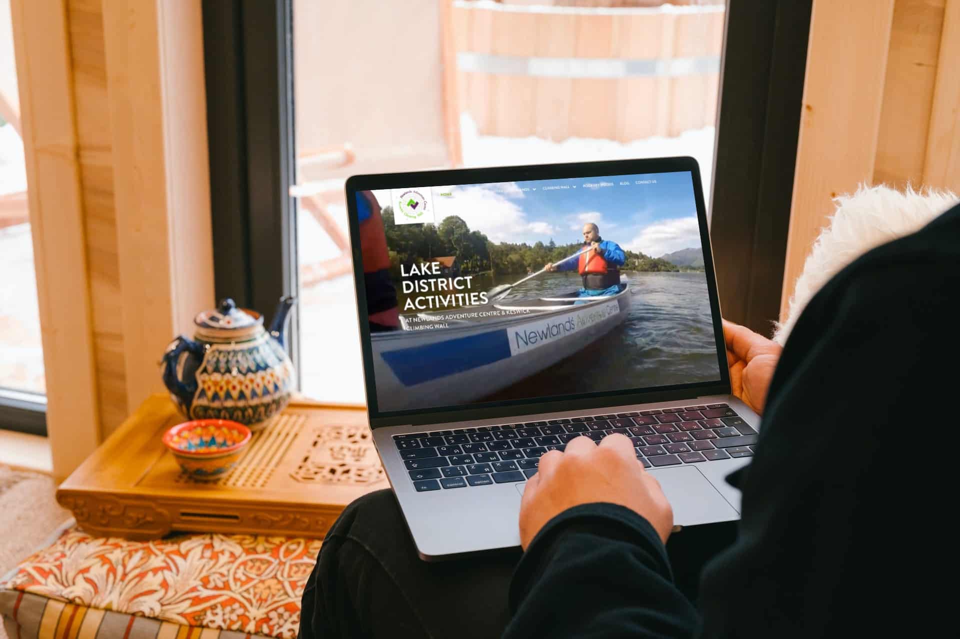 newlands adventure centre mockup laptop